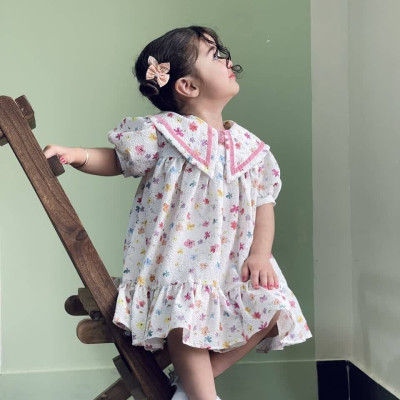 پیراهن موسلین گلدار